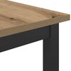 vidaXL Tafel Artisan Eiken 100 x 50 x 90,5 cm Engineered hout en staal