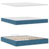 vidaXL Ottoman bed met matras 180x200 cm fluweel donkerblauw
