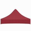 vidaXL Partytentdak 270 g/m&sup2; 2x2 m bordeauxrood