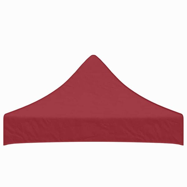 vidaXL Partytentdak 270 g/m&sup2; 2x2 m bordeauxrood