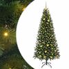 vidaXL Kunstkerstboom met 300 LED met standaard Groen 210 cm PE en PVC