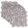 vidaXL Kiezeltegels Taupe 30 x 30 cm Rivierenkiezel