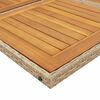 vidaXL 11-delige Tuinset met kussens poly rattan beige