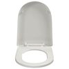 vidaXL Toiletbril soft-close vierkant wit