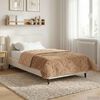 vidaXL Vol jaar dekbed Taupe 135 x 200 cm Microfiber en Teddy fleece