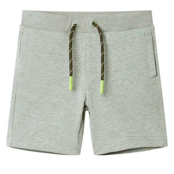 Kindershorts met trekkoord 92 gemêleerd lichtkakikleurig