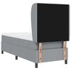 vidaXL Boxspring bed met matras Lichtgrijs 80 x 200 cm Stof