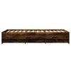 vidaXL Bedframe zonder matras hout gerookt eikenkleurig 75x190 cm