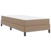 vidaXL Bedframe met matras Cappuccino 100 x 200 cm Stof