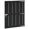 vidaXL Tuinpoort 100 x 112 cm WPC en Aluminium Zwart