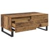 vidaXL Salontafel met lade Oud Hout 90 x 50 x 36,5 cm Bewerkt hout