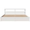 vidaXL Bedframe met hoofdeinde zonder matras 200x200 cm wit