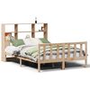 vidaXL Bed met boekenkast zonder matras massief grenenhout 140x200 cm