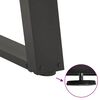 vidaXL Console tafelpoten 2st U-vormig 28x(72-73)cm staal antraciet