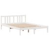 vidaXL Bedframe met hoofdeinde zonder matras 140x200 cm wit