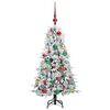 vidaXL Kunstmatige Inklapbare Kerstboom Wit 120 cm PE en PVC