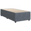 vidaXL Boxspring met matras fluweel donkergrijs 80x200 cm