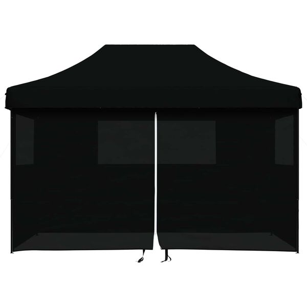 vidaXL Partytent Zwart 279 x 410 x 315 cm Oxford Stof