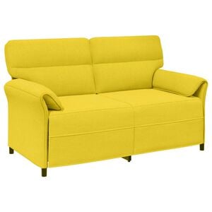 vidaXL Bank 100% polyester metalen frame MDF, Multiplex
