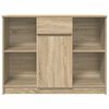 vidaXL Dressoir met lade 101x35x76 cm spaanplaat sonoma eikenkleurig