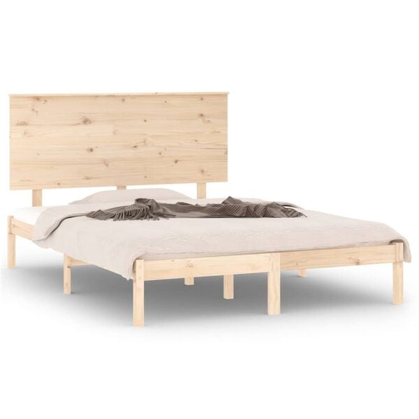 vidaXL Bedframe zonder matras massief grenenhout 140x200 cm