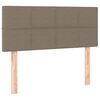 vidaXL Hoofdbord LED 80x5x78/88 cm stof taupe