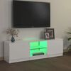 vidaXL Tv-meubel met LED-verlichting 120x30x36 cm hoogglans wit