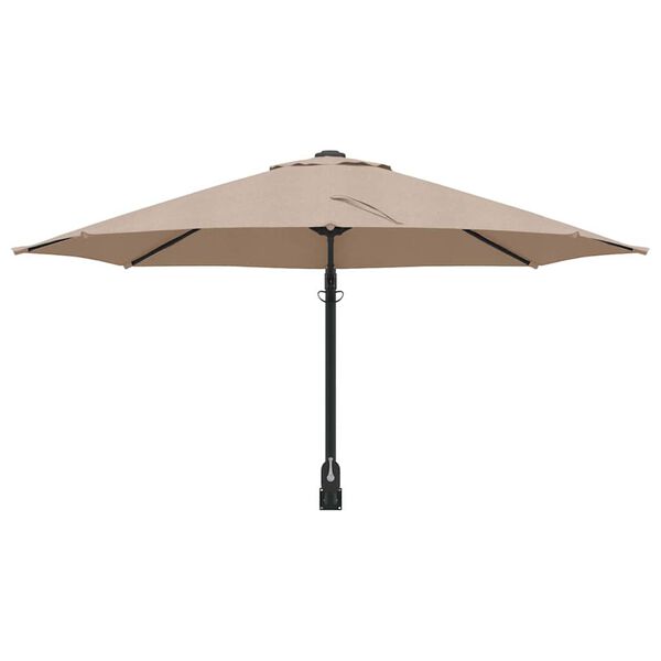 vidaXL Tuinparasol Taupe 248 x 248 x 148 cm Polyester en staal