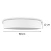 Smartwares Plafondlamp 60x60x10 cm wit