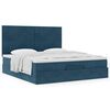 vidaXL Ottoman bed met matrassen 180x200cm fluweel donkerblauw