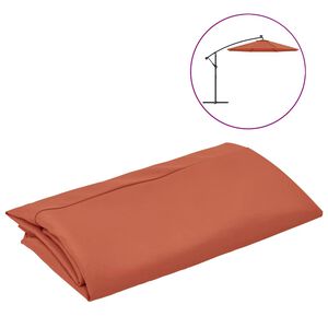 vidaXL Vervangingsdoek voor zweefparasol 300 cm terracottakleurig