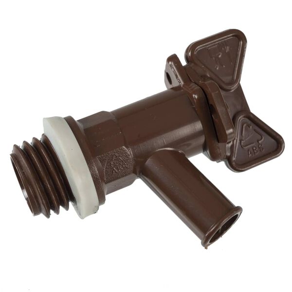 Nature Regenton met hout-look 120 L 50,5x66 cm bruin