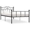 vidaXL Bedframe metaal zwart 100x200 cm