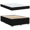 vidaXL Bedframe met matras Zwart 140 x 200 cm Stof