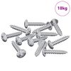 vidaXL Houten Schroeven 10976 st zilver Staal