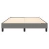 vidaXL Boxspring bed stof donkergrijs 140x190 cm