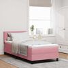 vidaXL Boxspringbed met matras met hoofdeinde Roze 80 x 200 cm Fluweel