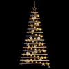 vidaXL Kerstboom met 80 LED Naturel 150 cm massief essenhout