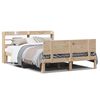 vidaXL Bedframe met hoofdbord massief grenenhout 150x200 cm