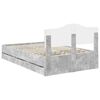 vidaXL Bedframe met lade Beton Grijs 120 x 190 cm Ingenieurshout