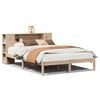 vidaXL Bed met boekenkast zonder matras massief grenenhout 135x190 cm