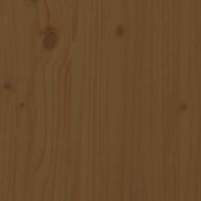 vidaXL Seniorenbed massief grenenhout honingbruin 200x200 cm
