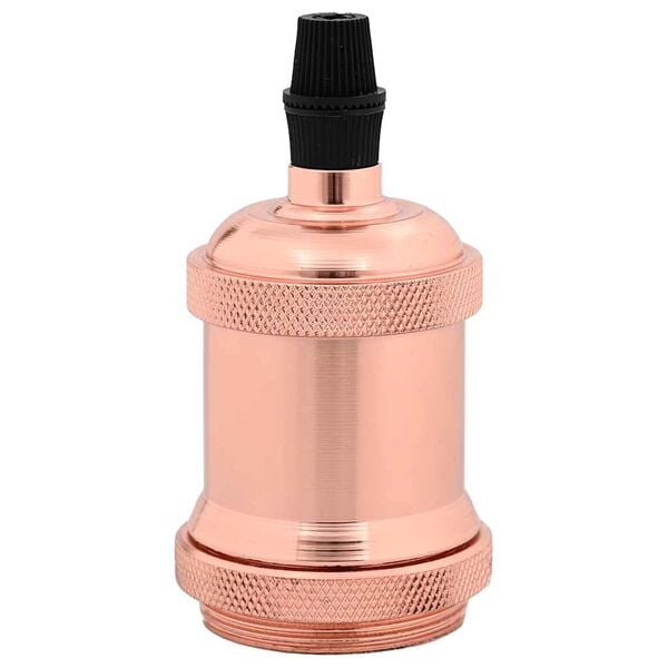 vidaXL Lamphouders 2 st ros&eacute;goud E27