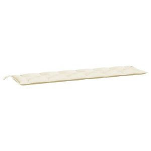 vidaXL Tuinbankkussen 200x50x7 cm oxford stof cr&egrave;mekleurig