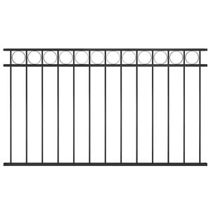 vidaXL Schuttingpaneel ASSEN staal 163x80 cm zwart