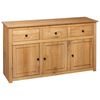 vidaXL Dressoir Panama Range 135x40x80 cm massief grenenhout