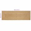 vidaXL Gebied Tapijt Beige 80 x 300 cm Jute