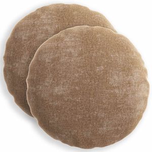 vidaXL Kussensloop 2 st HEERLEN Bruin &Oslash; 40 cm Chenille Stof