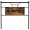 vidaXL Hoofdbord 75 cm bewerkt hout en staal gerookt eikenkleurig
