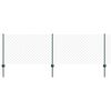 vidaXL gaashek met palen 25 x 0,8 m Gegalvaniseerd staal Groen Mesh